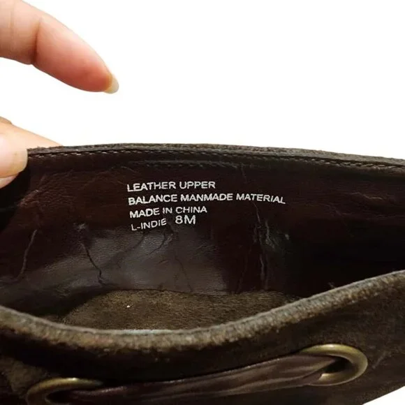 Franco Sarto Indie Knee High Boots Women's Size 8M Brown Leather and Suede - Picture 8 of 9